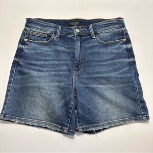 Judy Blue High Waist Mid Thigh Length Denim Shorts size XL